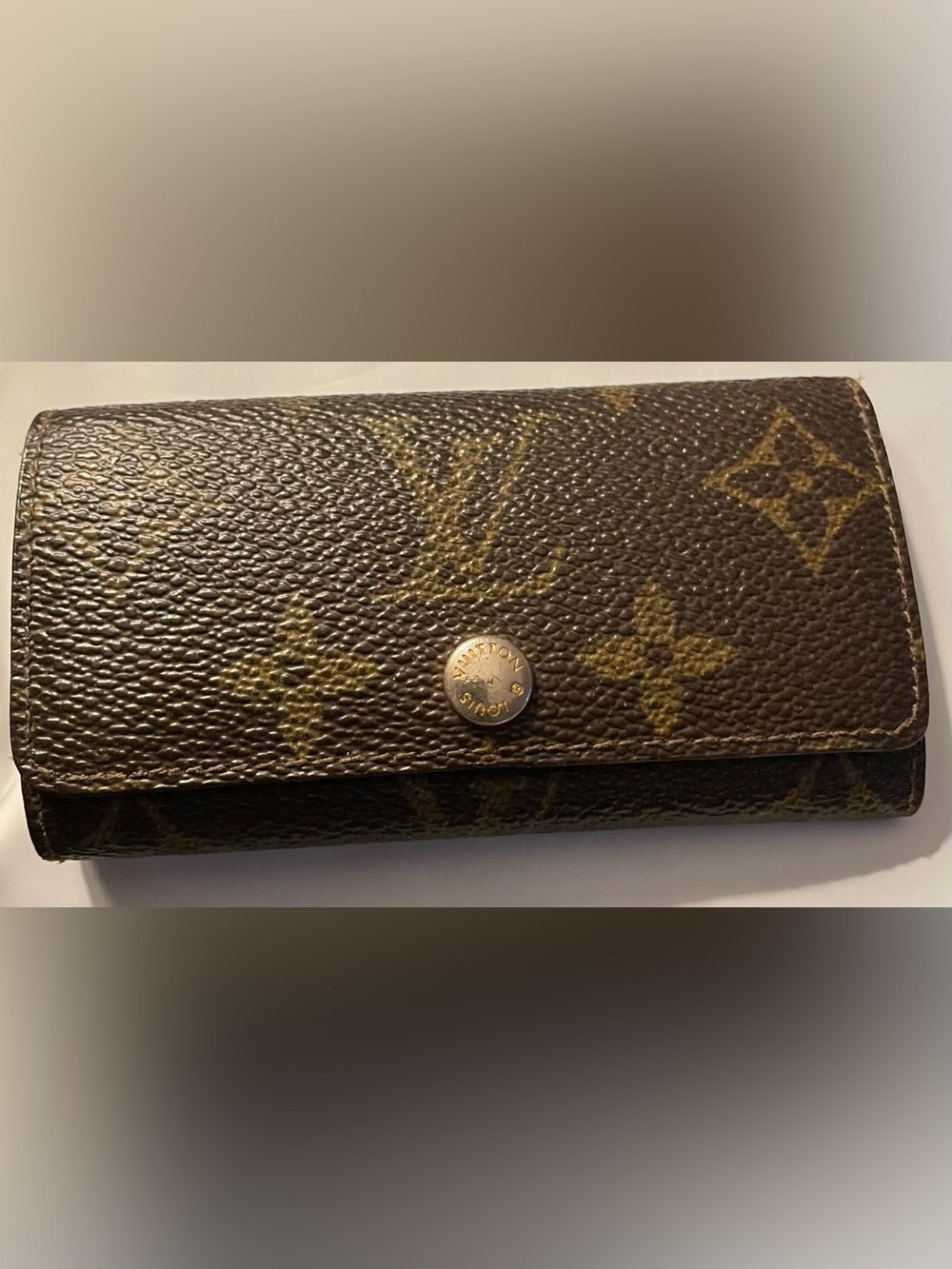 Louis Vuitton Brown Monogram Key & Card Holder